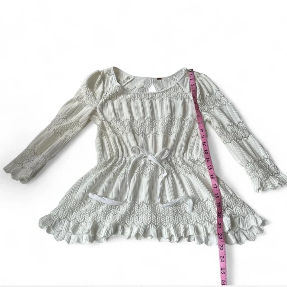 Free People Fire Island knit peasant blouse